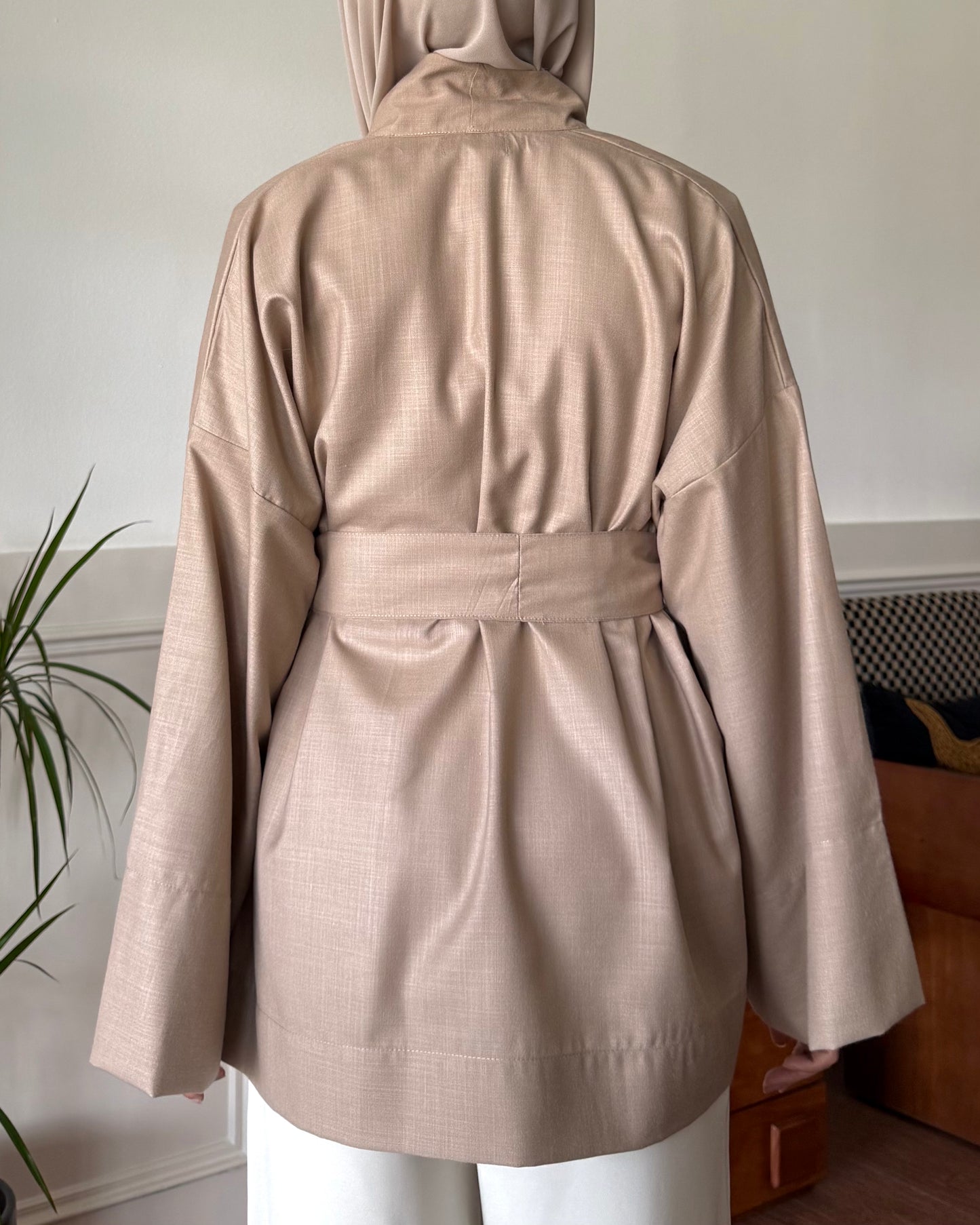 Kimono Top in Ash Brown