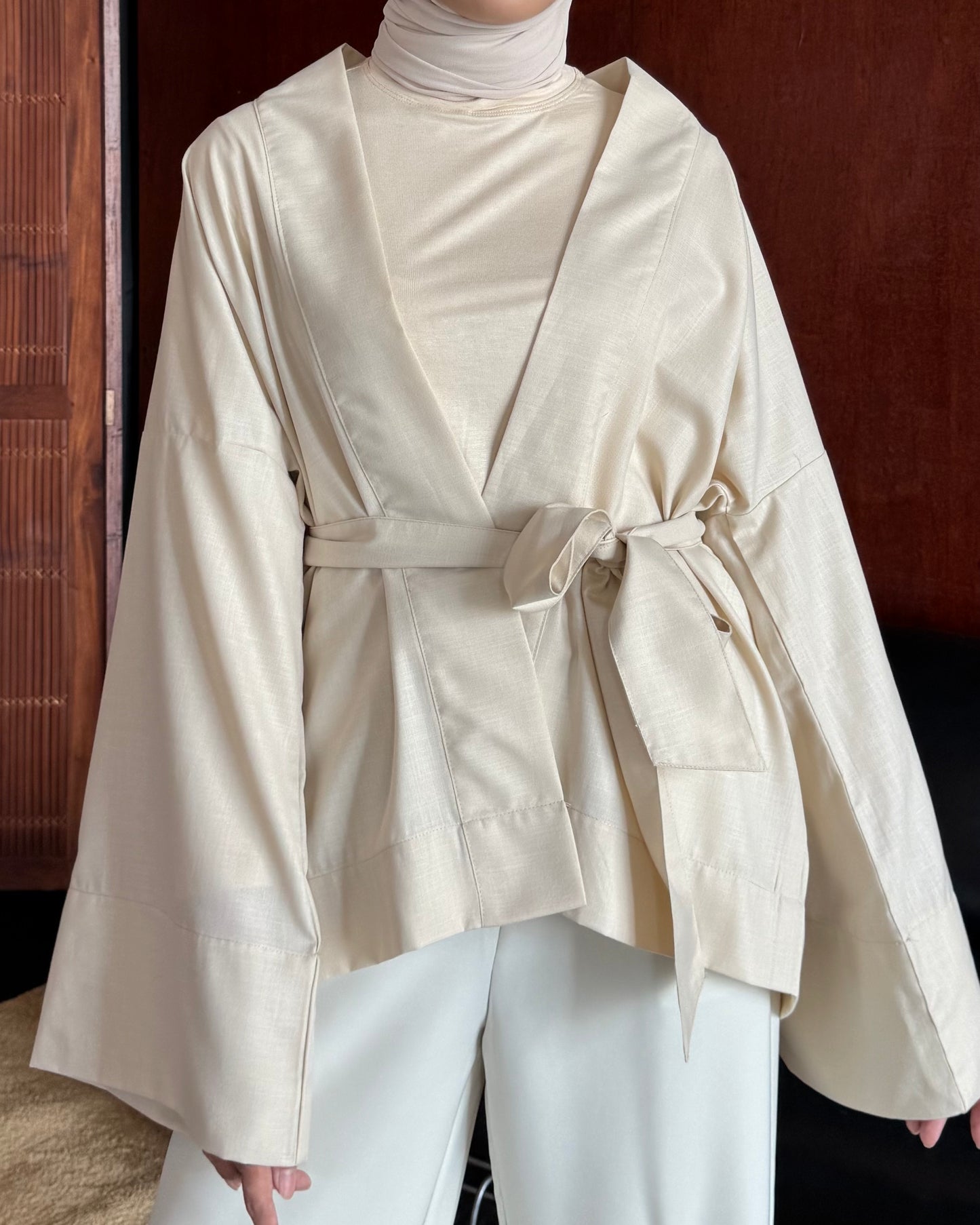 Kimono Top in Oatmeal