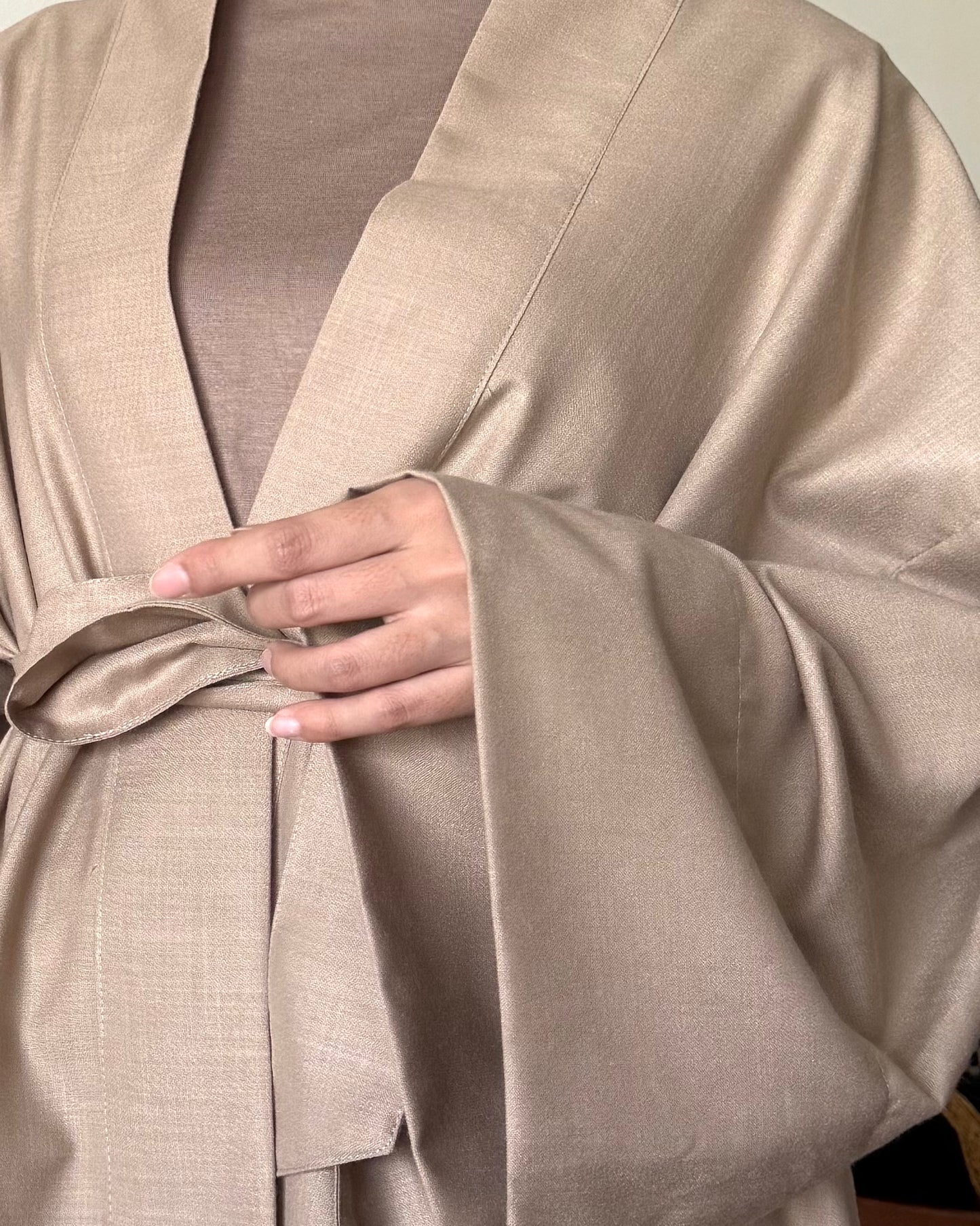 Kimono Top in Ash Brown